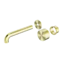 KARA BRUSHED GOLD PROGRESSIVE WALL BASIN/BATH SET 160MM TRIM KITS