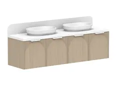 ADP Archie Wall Hung Vanity Double Basin All Door 1800 WH D CP 