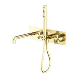 KARA PROGRESSIVE SHOWER SYSTEM WITH SPOUT 250MM BRUSHED GOLD 