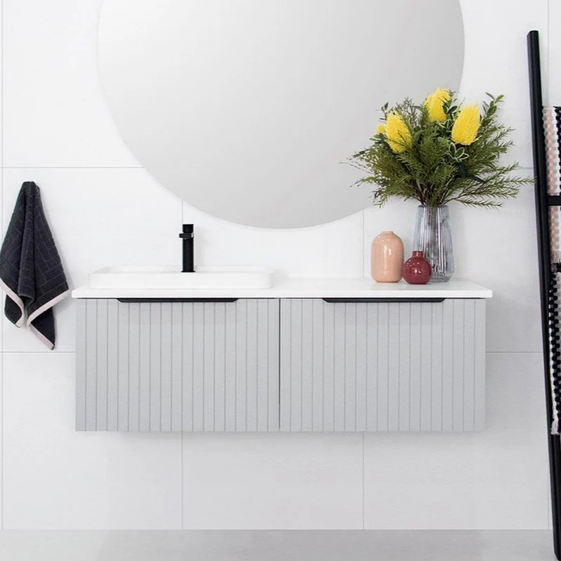 ADP Ashley Wall Hung Vanity All Drw Slim Left Hand Basin 1200 WH L CP