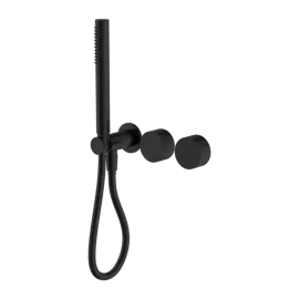 KARA MATTE BLACK PROGRESSIVE SHOWER SYSTEM SEPARATE PLATE