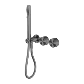 KARA GUN METAL PROGRESSIVE SHOWER SYSTEM SEPARATE PLATE