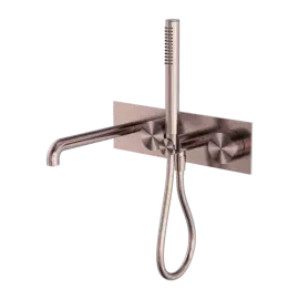 KARA PROGRESSIVE SHOWER SYSTEM WITH SPOUT 230MM BRUSHED BRONZE 