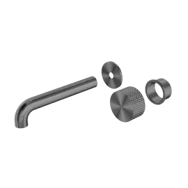 OPAL PROGRESSIVE WALL BASIN/BATH SET 185MM TRIM KITS ONLY GRAPHITE 