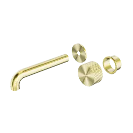 OPAL PROGRESSIVE WALL BASIN/BATH SET 185MM TRIM KITS ONLY BRUSHED GOLD 