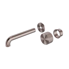 OPAL PROGRESSIVE WALL BASIN/BATH SET 185MM TRIM KITS ONLY BRUSHED BRONZE 
