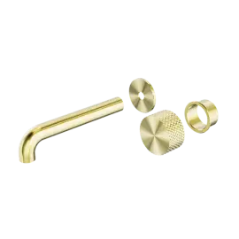 OPAL BRUSHED GOLD PROGRESSIVE WALL BASIN/BATH SET 160MM TRIM KITS ONLY