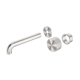 OPAL PROGRESSIVE WALL BASIN/BATH SET 230MM TRIM KITS ONLY BRUSHED NICKEL 