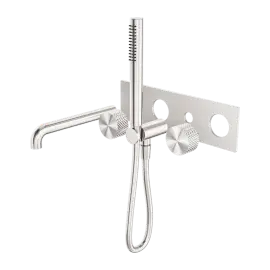 OPAL PROGRESSIVE SHOWER SYSTEM WITH SPOUT 230MM TRIM KITS ONLY BRUSHED NICKEL 