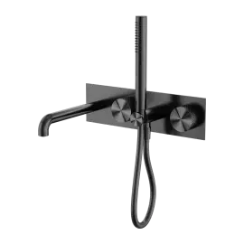 OPAL PROGRESSIVE SHOWER SYSTEM WITH SPOUT 250MM GRAPHITE 