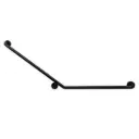 CLASSIC MATTE BLACK CARE SS304 800X700 140 DEGREES LEFT HAND (CONCEALED FIXING)