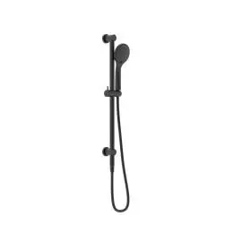MECCA SHOWER RAIL WITH AIR SHOWER MATTE BLACK 