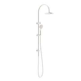 MECCA TWIN SHOWER WITH AIR SHOWER BRUSHED NICKEL 