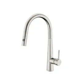DOLCE BRUSHED NICKEL PULL OUT SINK MIXER WITH VEGIE SPRAY FUNCTION