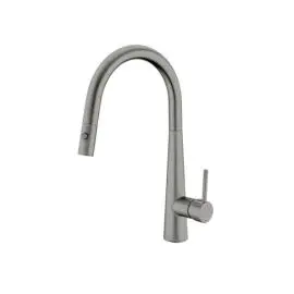 DOLCE GUN METAL PULL OUT SINK MIXER WITH VEGIE SPRAY FUNCTION