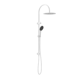 MECCA TWIN SHOWER WITH AIR SHOWER II MATTE WHITE 