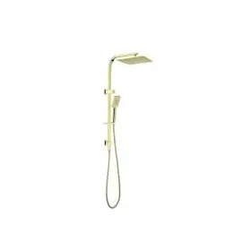 CELIA BRUSHED GOLD TWIN SHOWER