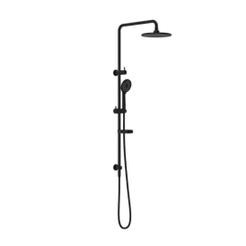 BUILDER PROJECT TWIN SHOWER SET MATTE BLACK 