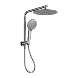 MECCA 2 IN 1 CHROME TWIN SHOWERS