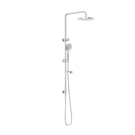 BUILDER PROJECT TWIN SHOWER BRUSHED NICKEL 