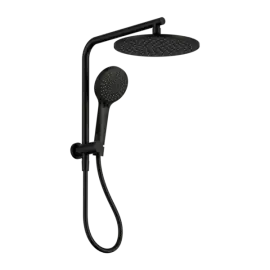 MECCA 2 IN 1 MATTE BLACK TWIN SHOWERS