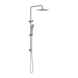 SQUARE PROJECT TWIN SHOWER CHROME 