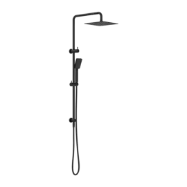 SQUARE PROJECT TWIN SHOWER MATTE BLACK 
