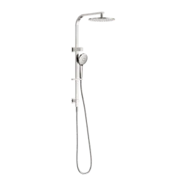 BIANCA BRUSHED NICKEL TWIN SHOWER