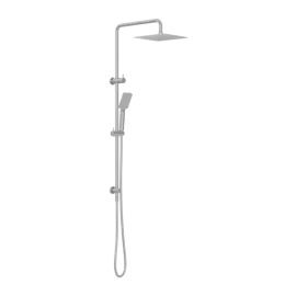 SQUARE PROJECT TWIN SHOWER GUN METAL 
