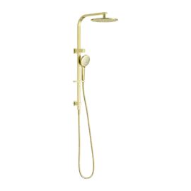 BIANCA BRUSHED GOLD TWIN SHOWER