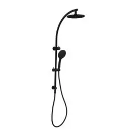 DOLCE MATTE BLACK TWIN SHOWER