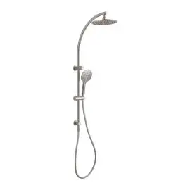 DOLCE BRUSHED NICKEL TWIN SHOWER