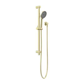 ROUND METAL PROJECT RAIL SHOWER BRUSHED GOLD 