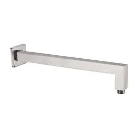 SQUARE SHOWER ARM BRUSHED NICKEL 