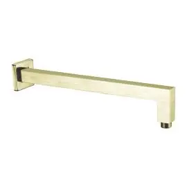 SQUARE SHOWER ARM BRUSHED GOLD 
