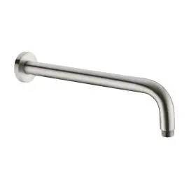 ROUND SHOWER ARM 500MM LENGTH BRUSHED NICKEL 