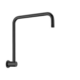 ROUND MATTE BLACK SWIVEL SHOWER ARM