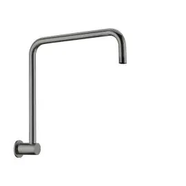 ROUND GUN METAL SWIVEL SHOWER ARM