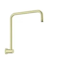 ROUND BRUSHED GOLD SWIVEL SHOWER ARM