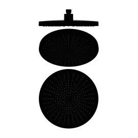 OPAL MATTE BLACK 250MM SHOWER HEAD