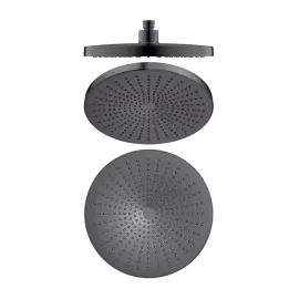 OPAL GUN METAL 250MM SHOWER HEAD