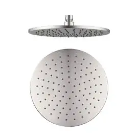 250MM BRUSHED NICKEL ROUND SHOWER HEAD