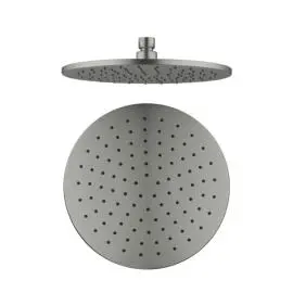 250MM  GUN METAL ROUND SHOWER HEAD