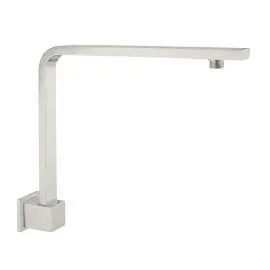 SQUARE SWIVEL SHOWER ARM BRUSHED NICKEL 