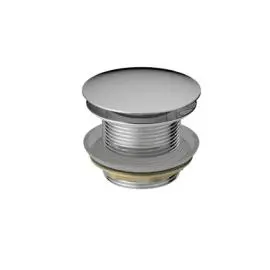 40MM BATH POP-UP PLUG WITH REMOVABLE WASTE NO OVERFLOW CHROME 