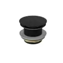 40MM BATH POP-UP PLUG WITH REMOVABLE WASTE NO OVERFLOW MATTE BLACK 