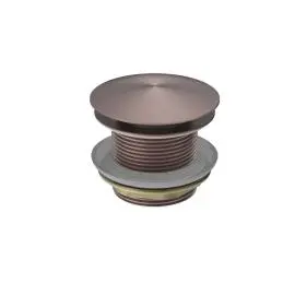 40MM BATH POP-UP PLUG WITH REMOVABLE WASTE NO OVERFLOW BRUSHED BRONZE 