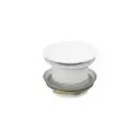 40MM BATH POP-UP PLUG WITH REMOVABLE WASTE NO OVERFLOW MATTE WHITE 