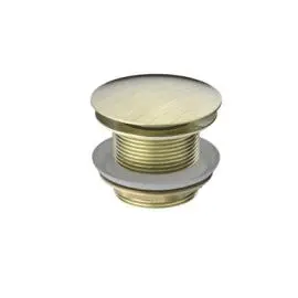 40MM BATH POP-UP PLUG WITH REMOVABLE WASTE NO OVERFLOW AGED BRASS 