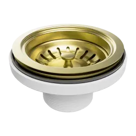 KITCHEN SINK BASKET WASTE BRUSHED GOLD 